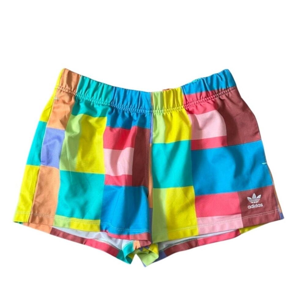 Adidas Originals Summer Surf Shorts Multicolor Patchwork Print Women's M Retro